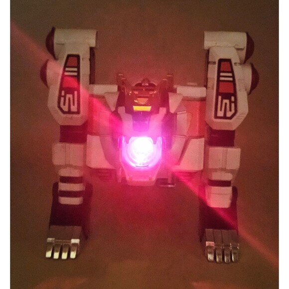 1994 Bandai Mighty Morphin Power Rangers MMPR White TigerZord Sounds Light Works - Picture 7 of 9